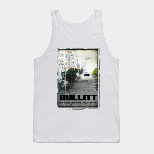 Bullitt retro travel art print Tank Top by 2ToastDesign